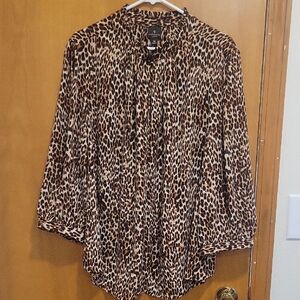 Leopard Print Women's Blouse